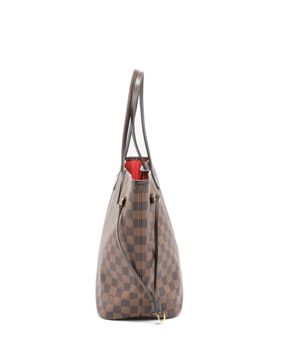 AAA Replica Louis Vuitton LV NEVERFULL MM DAMIER EBENE CANVAS GHW