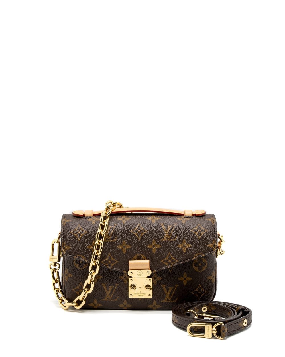 AAA Replica Louis Vuitton LV POCHETTE MÉTIS EAST WEST MONOGRAM CANVAS GHW (NEW VERSION)