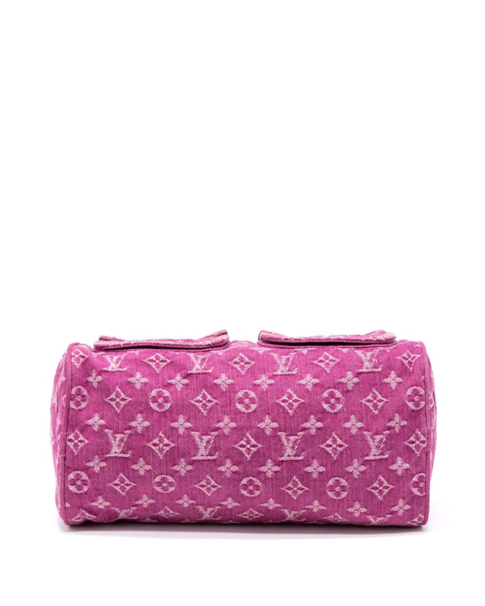 AAA Replica Louis Vuitton LV VINTAGE NEO SPEEDY MONOGRAM DENIM PINK GHW