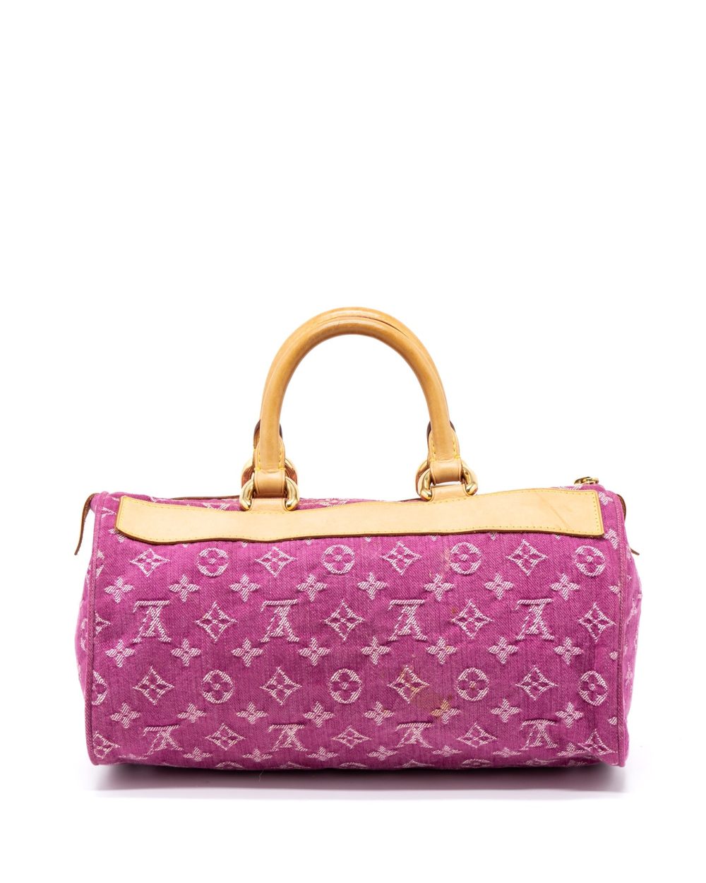 AAA Replica Louis Vuitton LV VINTAGE NEO SPEEDY MONOGRAM DENIM PINK GHW