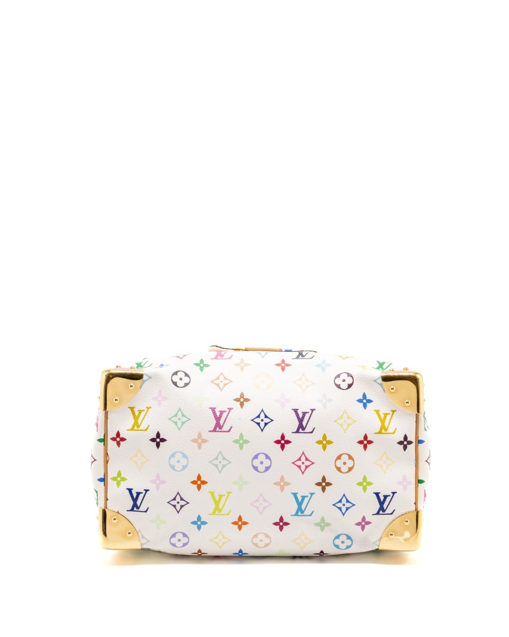 AAA Replica Louis Vuitton LV SPEEDY 30 MONOGRAM CANVAS WHITE MULTICOLOUR GHW
