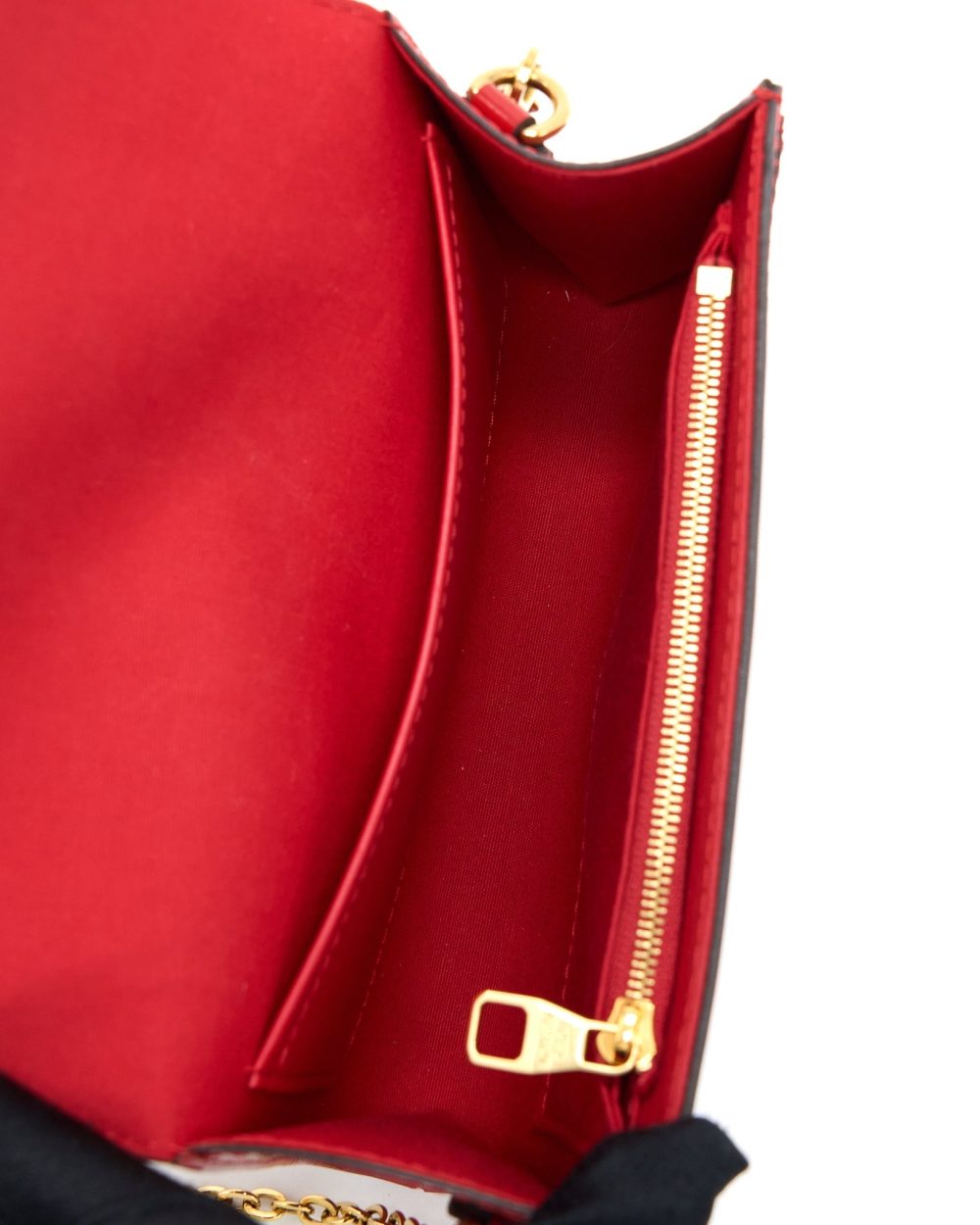 AAA Replica Louis Vuitton LV LOUIS CHAIN BAG PATENT RED GHW