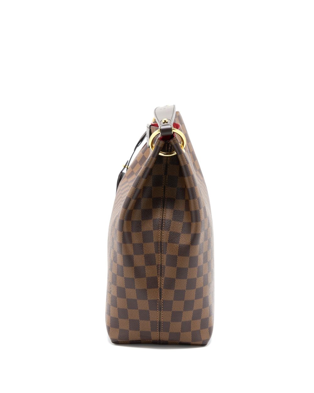 AAA Replica Louis Vuitton LV GRACEFUL MM DAMIER EBENE GHW