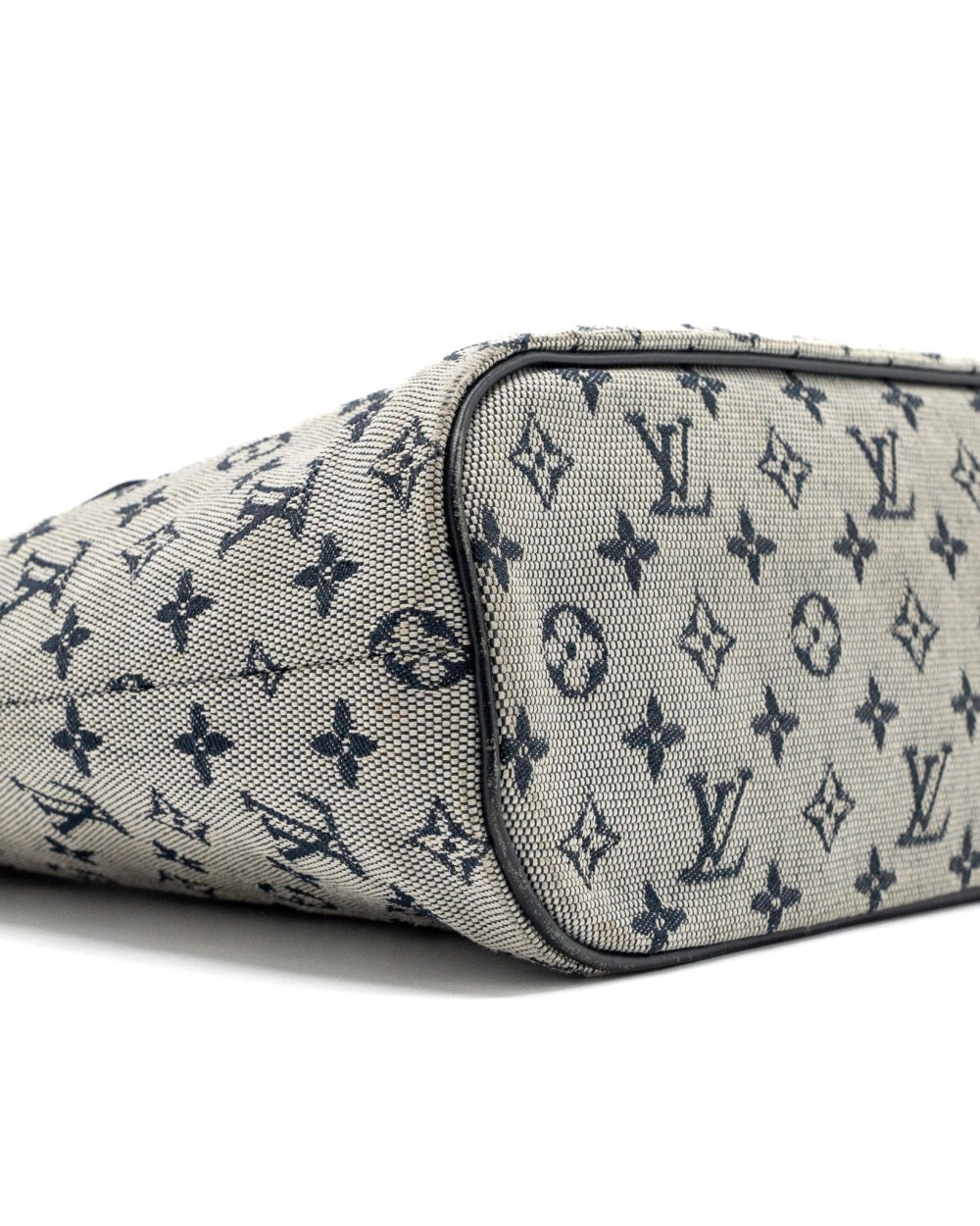 AAA Replica Louis Vuitton LV VINTAGE ZIP TOTE BAG FABRIC BLUE GHW