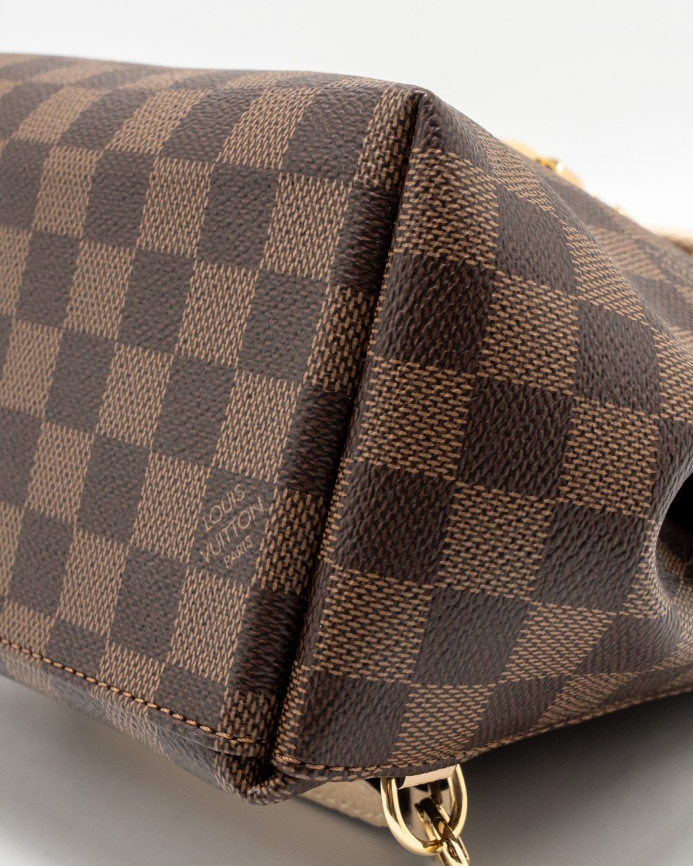 AAA Replica Louis Vuitton LV CLAPTON BACKPACK DAMIER EBENE CANVAS/LEATHER LIGHT PINK GHW
