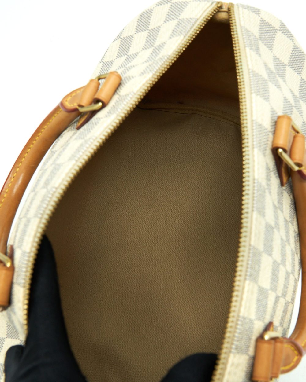 AAA Replica Louis Vuitton LV SPEEDY 30 DAMIER AZUR CANVAS GHW