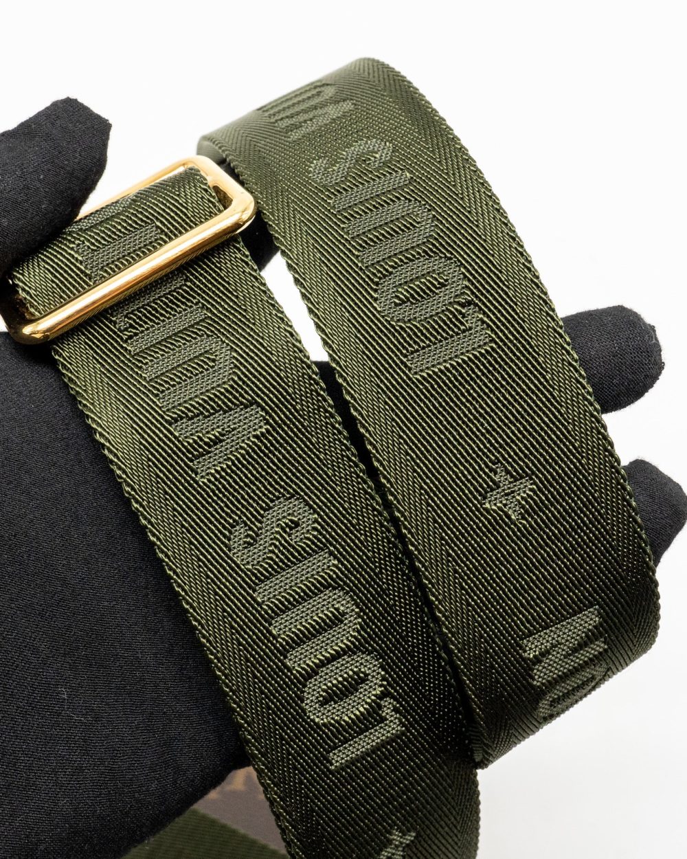 AAA Replica Louis Vuitton LV MULTI POCHETTE ACCESSORIES KHAKI STRAP MONOGRAM CANVAS GHW