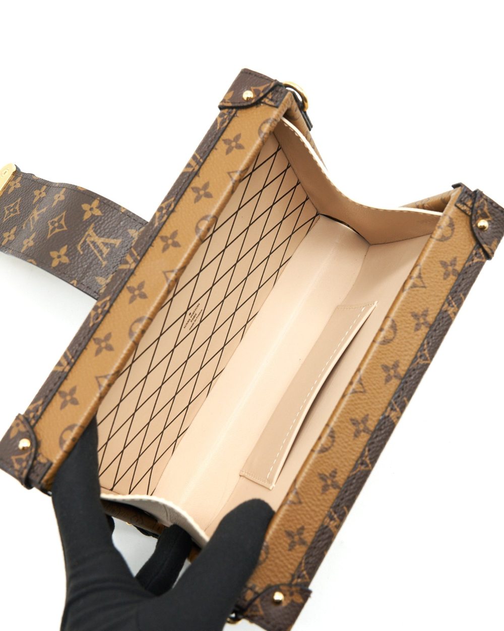 AAA Replica Louis Vuitton LV PETITE MALLE MONOGRAM REVERSE CANVAS
