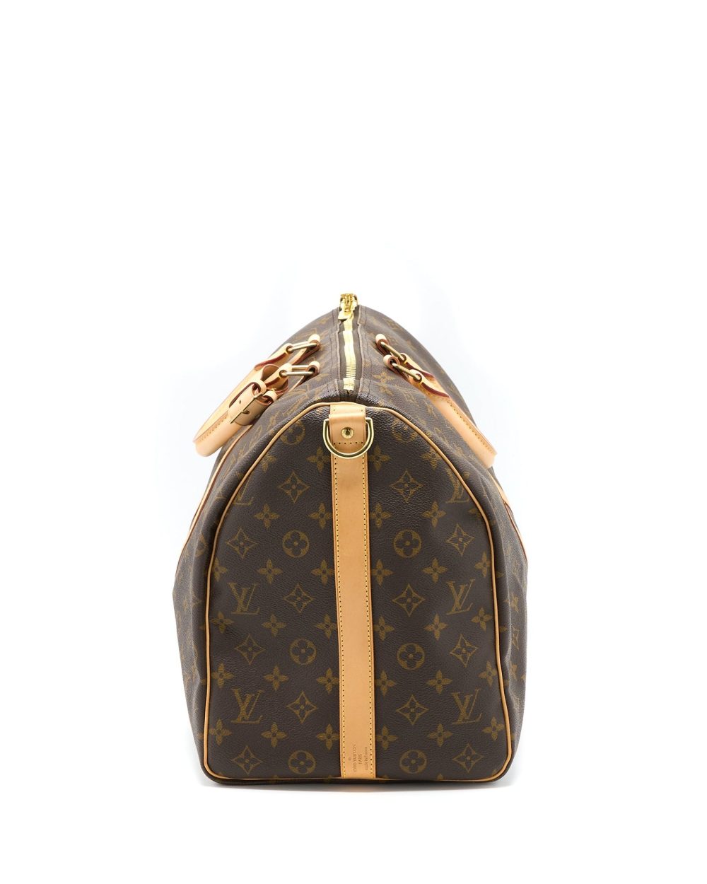 AAA Replica Louis Vuitton LV KEEPALL BANDOULIERE 50 MONOGRAM CANVAS GHW