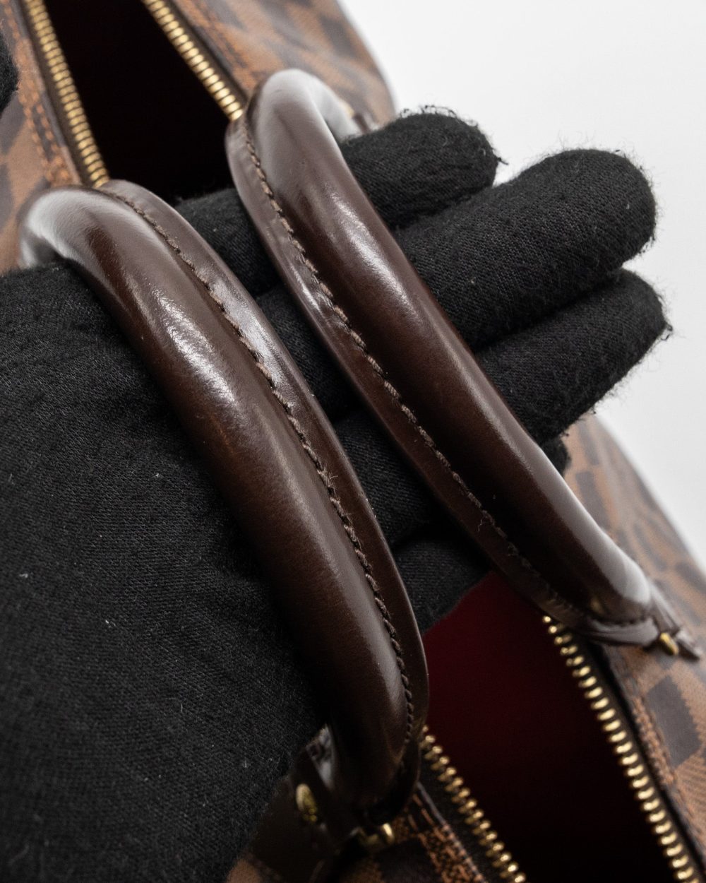 AAA Replica Louis Vuitton LV SPEEDY 35 DAMIER EBENE GHW