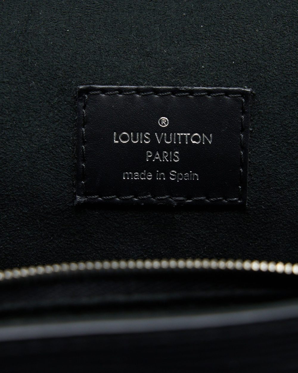 AAA Replica Louis Vuitton LV CLUNY MM EPI BLACK SHW WITH INITIAL S.S