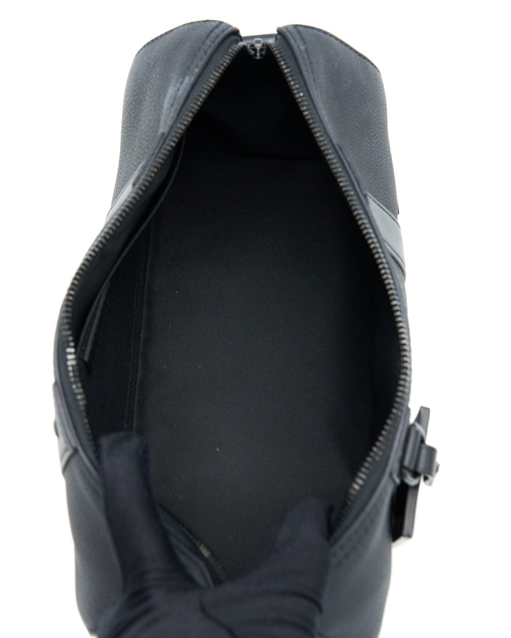 AAA Replica Louis Vuitton LV CITY KEEPALL GRAINED CALFSKIN BLACK WITH BLACK HARDWARE (NEW VERSION)