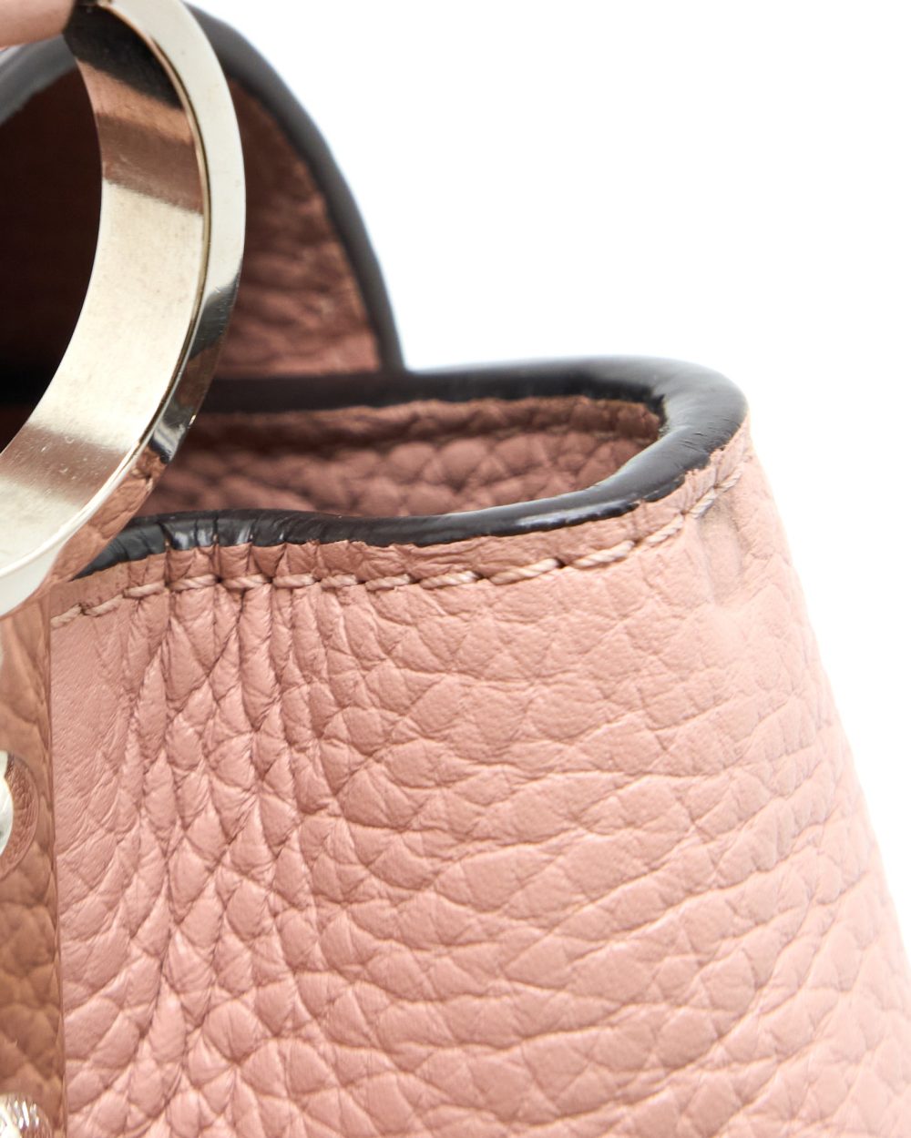 AAA Replica Louis Vuitton LV CAPUCINES BB TAURILLON PINK SHW