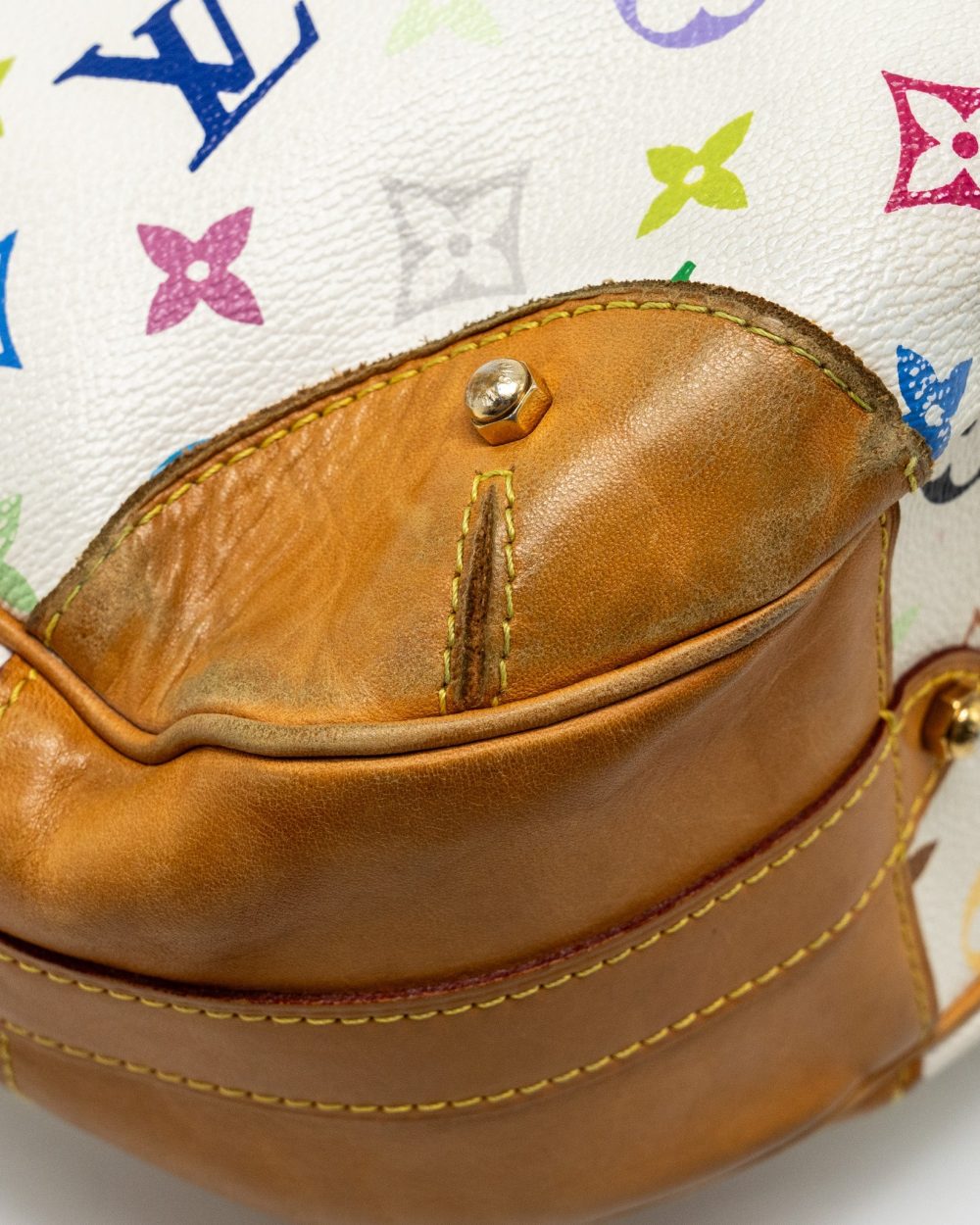 AAA Replica Louis Vuitton LV MURAKAMI GRETA BAG MONOGRAM CANVAS WHITE/MULTICOLOUR GHW