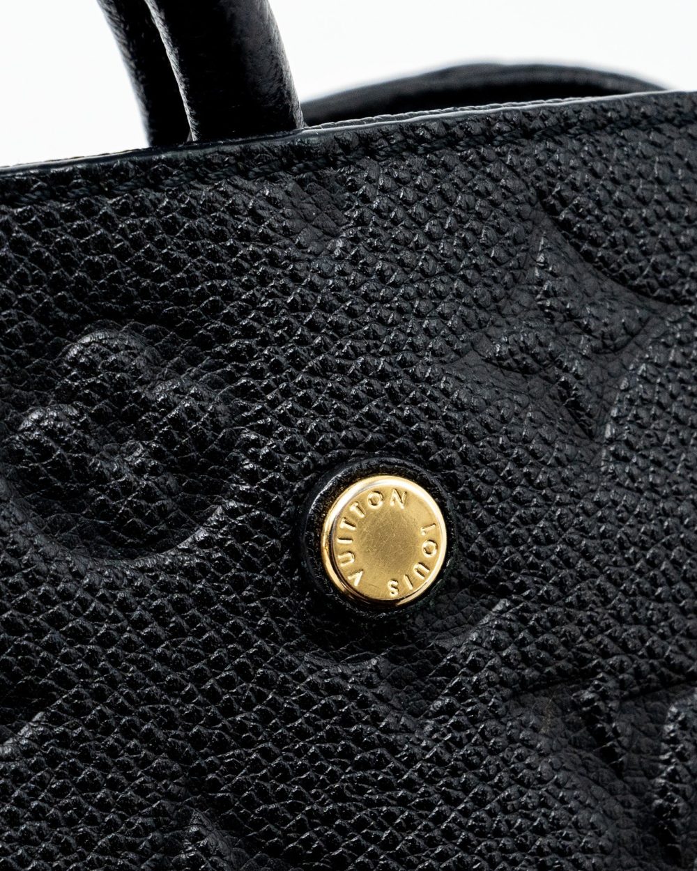 AAA Replica Louis Vuitton LV MONTAIGNE BB MONOGRAM EMPREINTE BLACK GHW