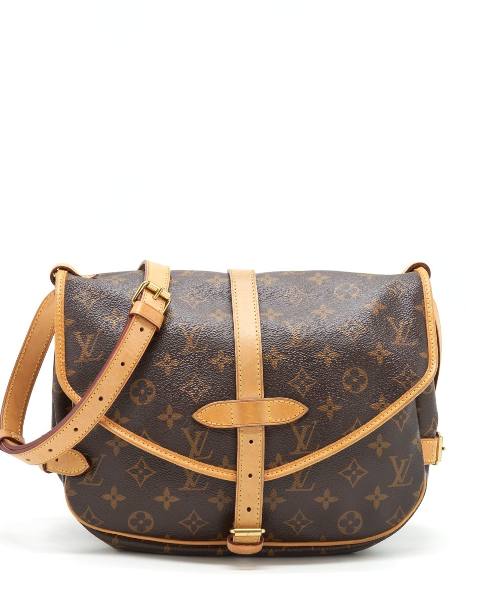 AAA Replica Louis Vuitton LV VINTAGE DOUBLE SIDE CROSSBODY BAG MONOGRAM CANVAS GHW