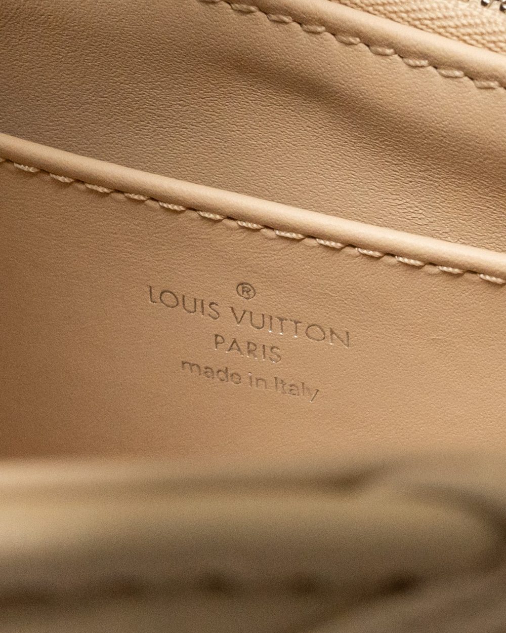 AAA Replica Louis Vuitton LV GO-14 MM LAMBSKIN BEIGE MULTICOLOUR HARDWARE