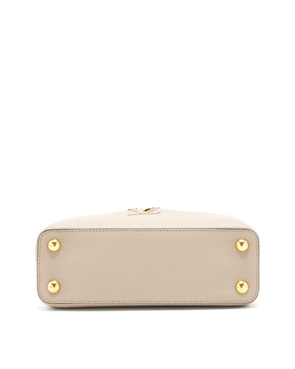 AAA Replica Louis Vuitton LV CAPUCINES BB TAURILLON GALET GHW