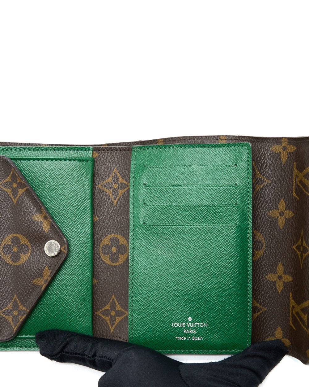 AAA Replica Louis Vuitton LV COMPACT WALLET EPI / MONOGRAM CANVAS SHW