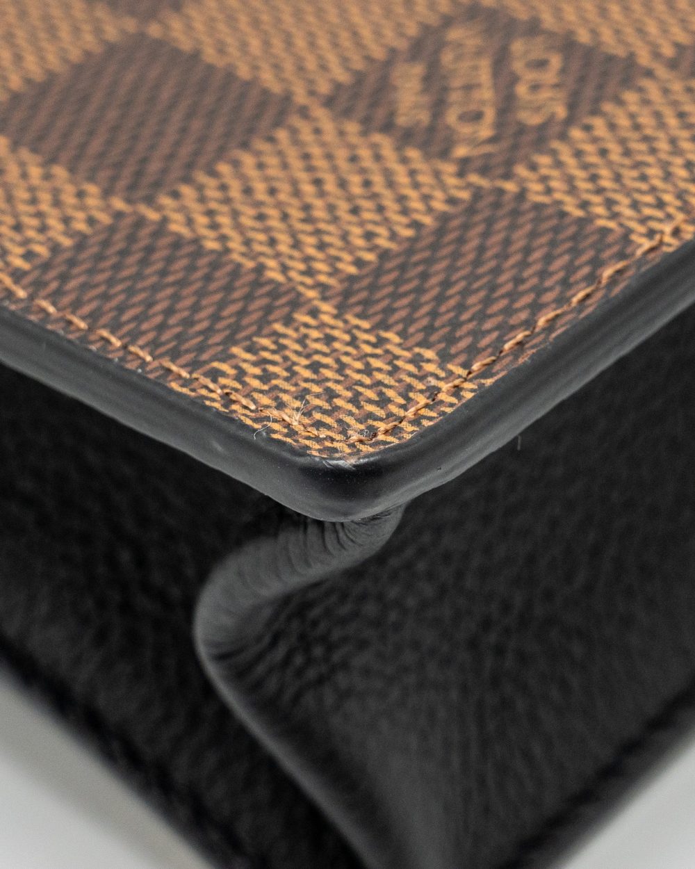 AAA Replica Louis Vuitton LV VAVIN CHAIN WALLET DAMIER EBENE CANVAS GHW