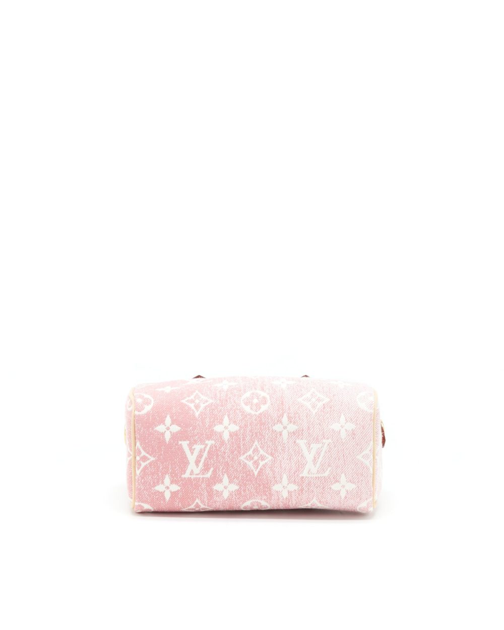 AAA Replica Louis Vuitton LV NANO SPEEDY MONOGRAM JACQUARD DENIM PINK