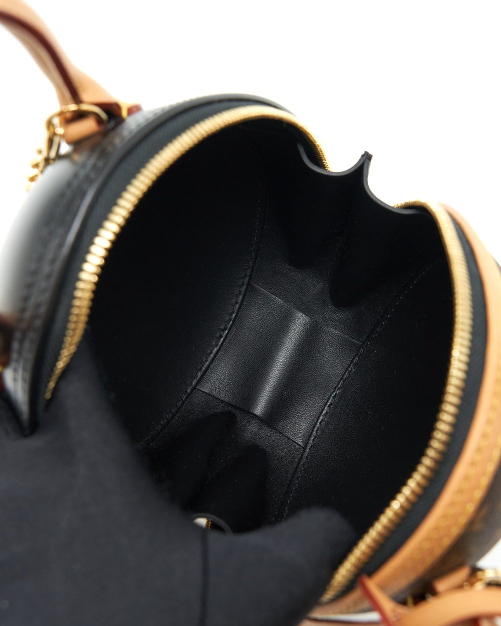 AAA Replica Louis Vuitton LV EGG BAG MONOGRAM CANVAS/BLACK GHW