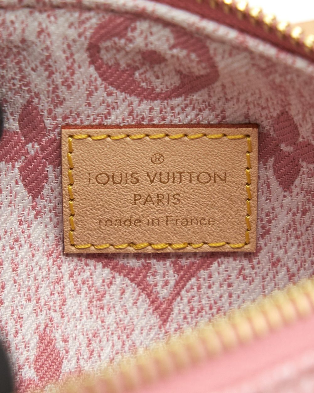 AAA Replica Louis Vuitton LV NANO SPEEDY MONOGRAM JACQUARD DENIM PINK