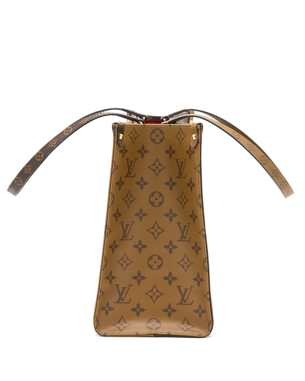 AAA Replica Louis Vuitton LV ON THE GO MM MONOGRAM COATED MONOGRAM REVERSE CANVAS GHW