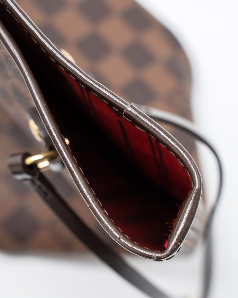 AAA Replica Louis Vuitton LV NEVERFULL MM DAMIER EBENE CANVAS GHW