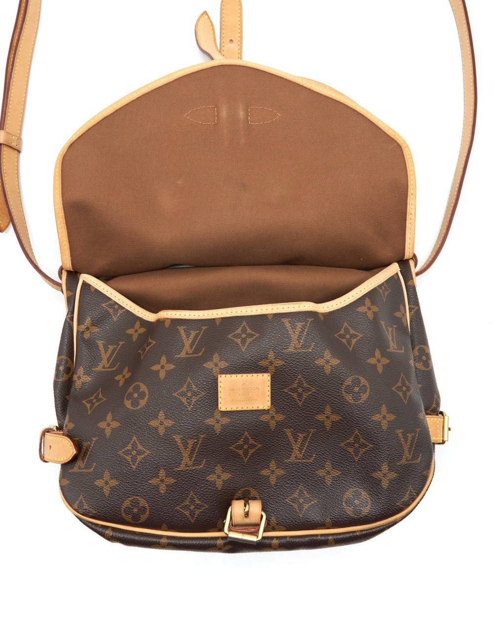 AAA Replica Louis Vuitton LV VINTAGE DOUBLE SIDE CROSSBODY BAG MONOGRAM CANVAS GHW