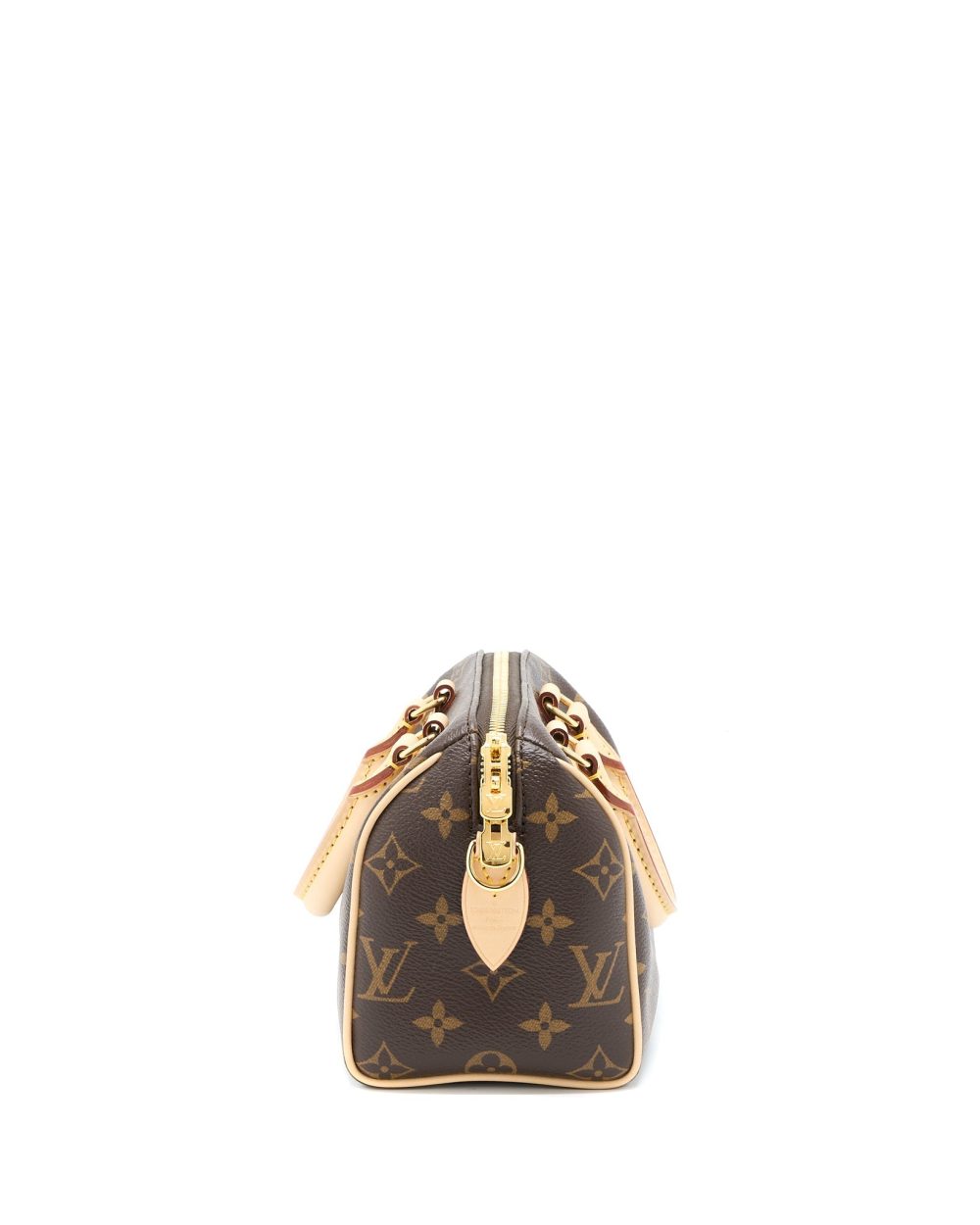AAA Replica Louis Vuitton LV SPEEDY BANDOULIERE 20 MONOGRAM CANVAS BLACK STRAP