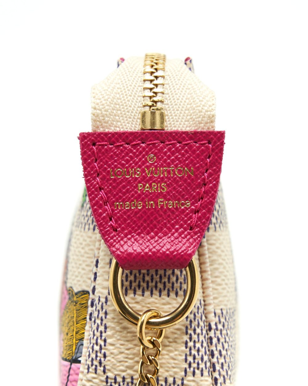 AAA Replica Louis Vuitton LV CHRISTMAS LIMITED MINI POCHETTE ACCESSORIES DAMIER AZUR CANVAS