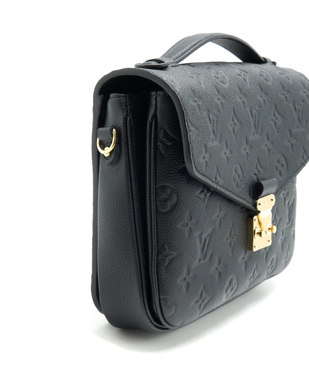 AAA Replica Louis Vuitton LV METIS POCHETTE MONOGRAM EMPREINTE BLACK GHW