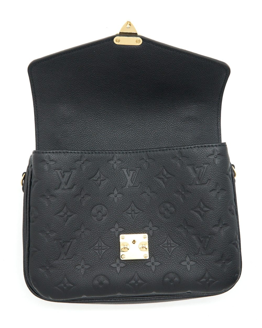 AAA Replica Louis Vuitton LV METIS POCHETTE MONOGRAM EMPREINTE BLACK GHW