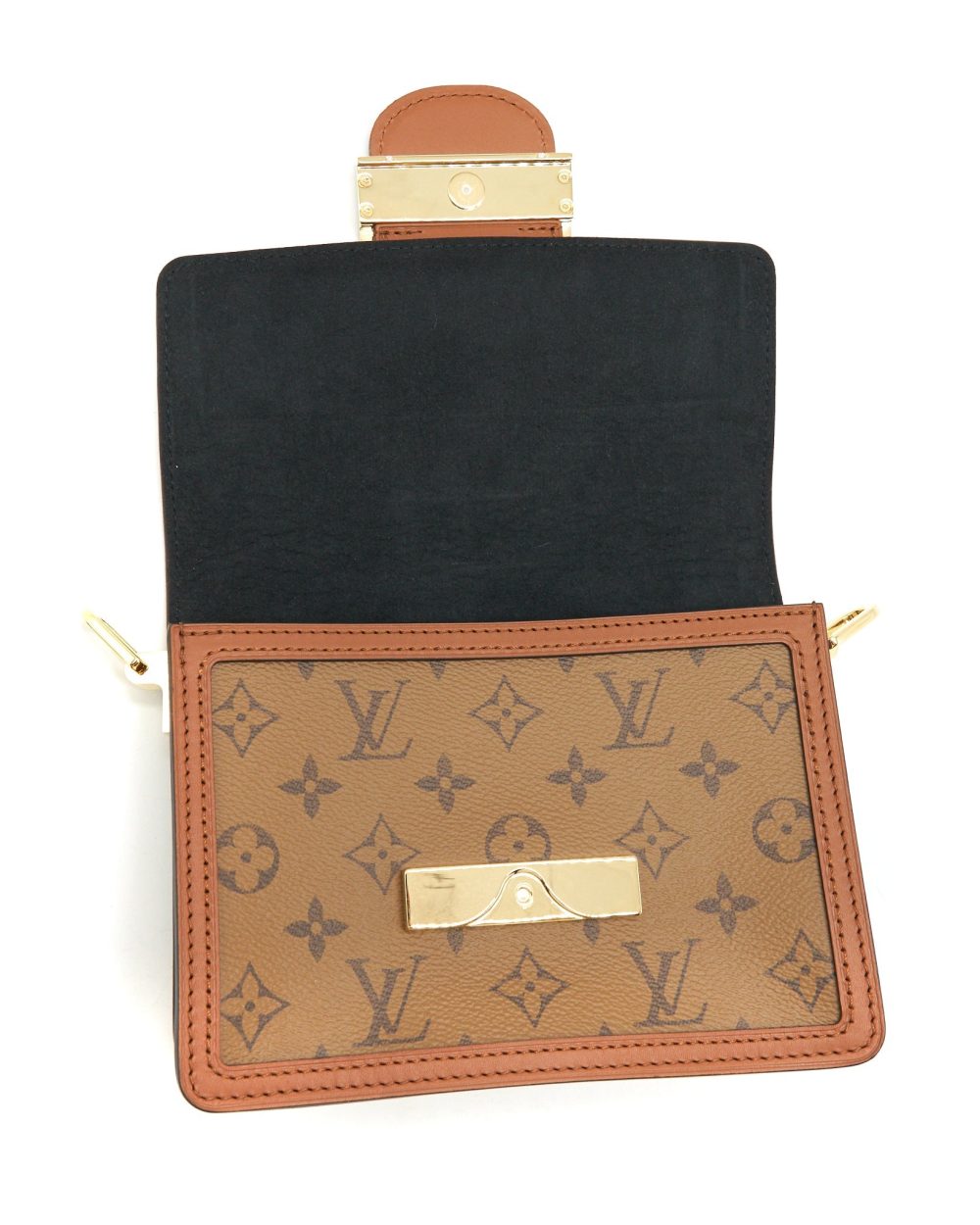 AAA Replica Louis Vuitton LV MINI DAUPHINE MONOGRAM REVERSE CANVAS