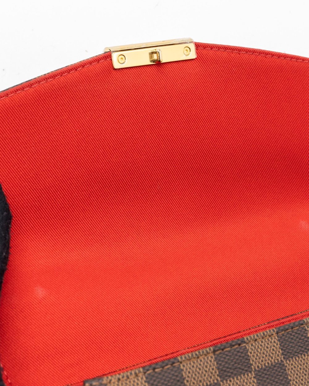 AAA Replica Louis Vuitton LV CROISETTE BAG DAMIER EBENE CANVAS GHW