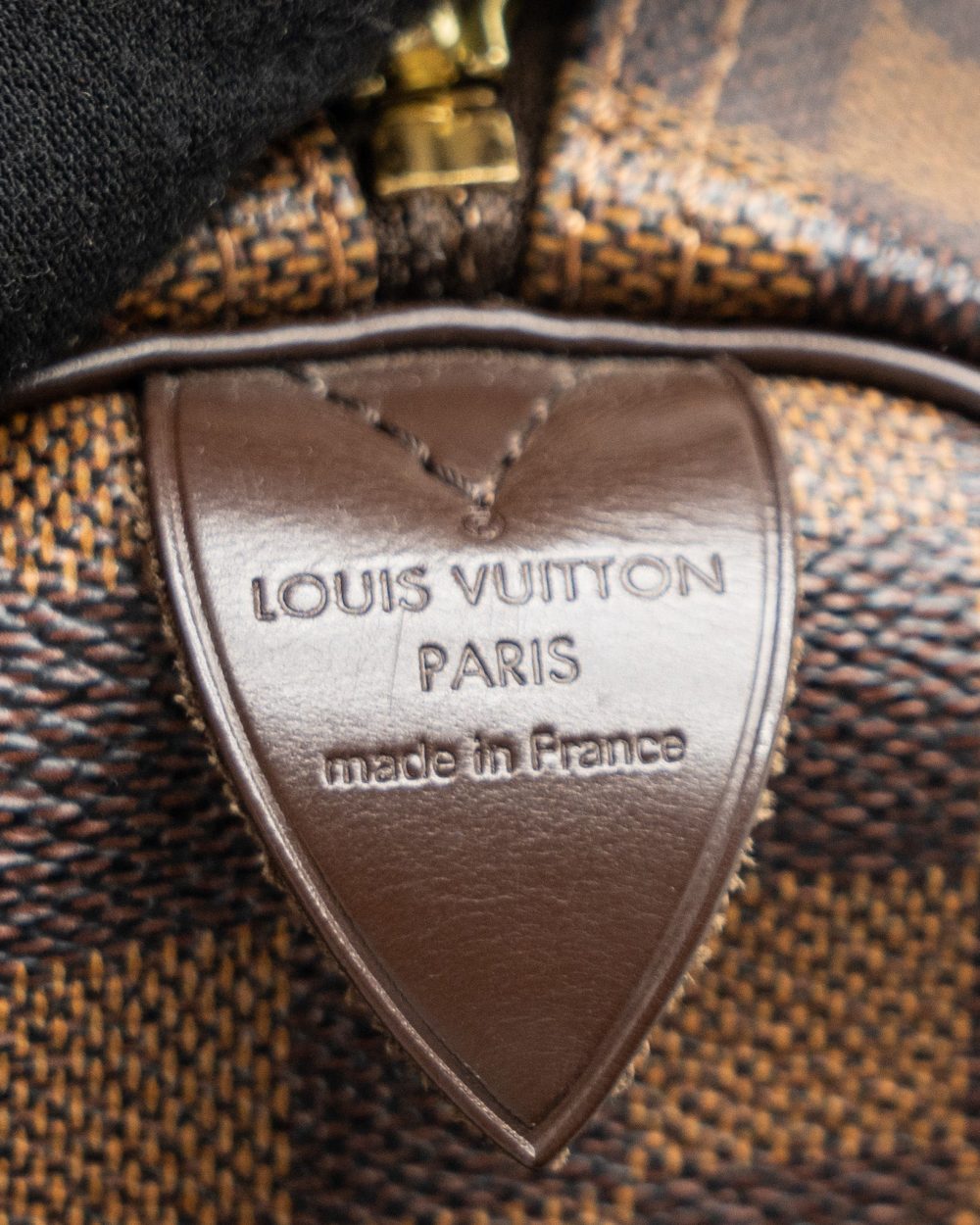 AAA Replica Louis Vuitton LV SPEEDY 30 DAMIER EBENE CANVAS GHW