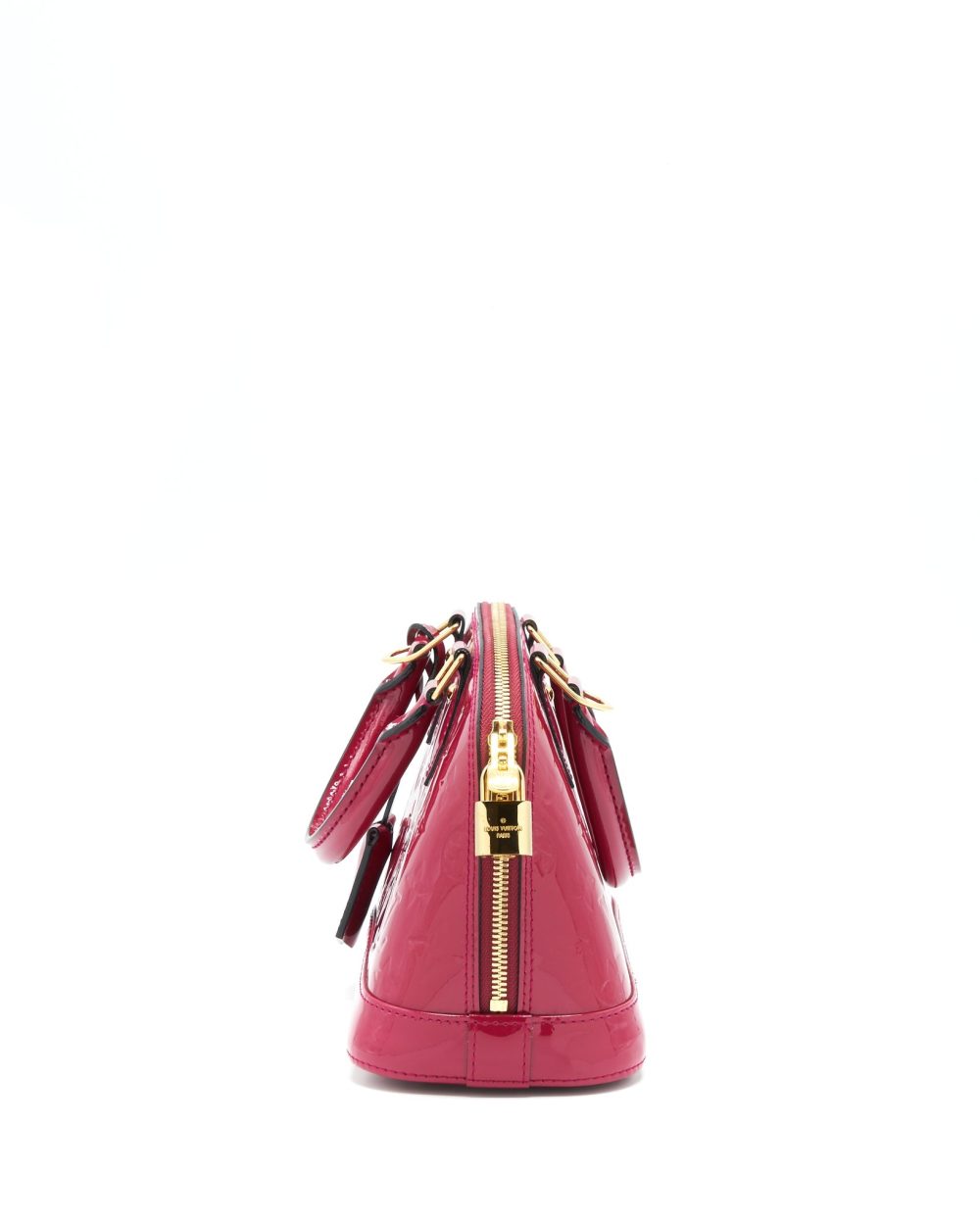AAA Replica Louis Vuitton LV ALMA BB PATENT LEATHER INDIAN ROSE