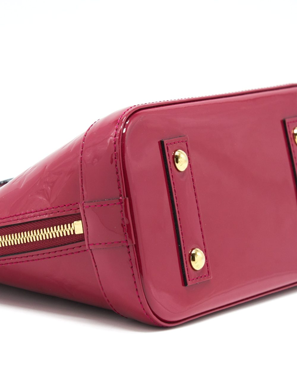 AAA Replica Louis Vuitton LV ALMA BB PATENT LEATHER INDIAN ROSE