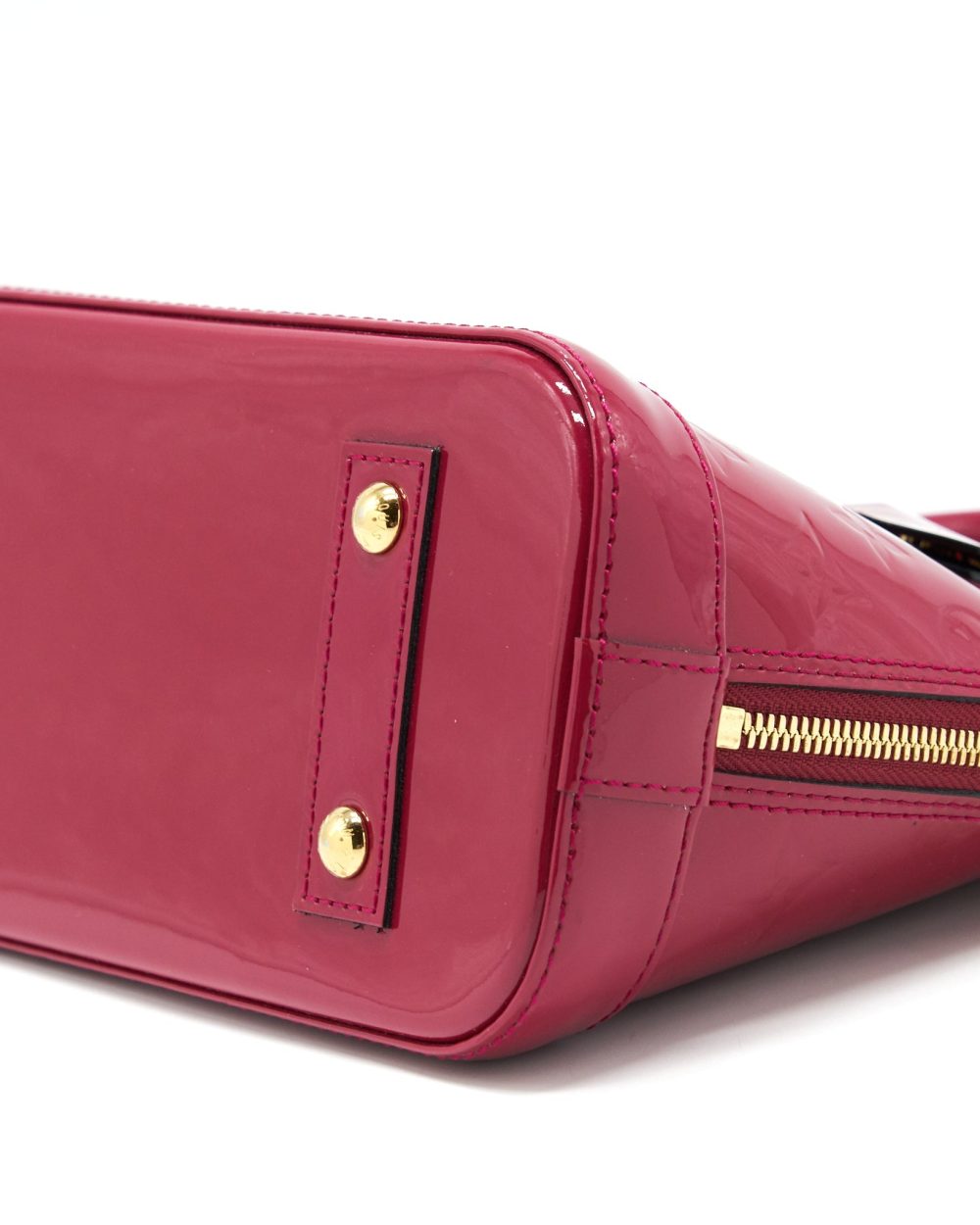 AAA Replica Louis Vuitton LV ALMA BB PATENT LEATHER INDIAN ROSE