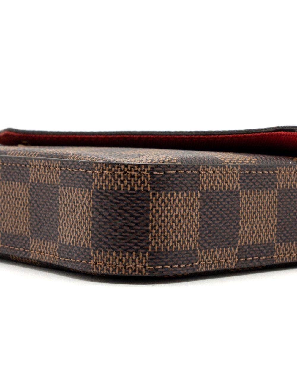AAA Replica Louis Vuitton LV FELICIE POCHETTE DAMIER EBENE CANVAS GHW