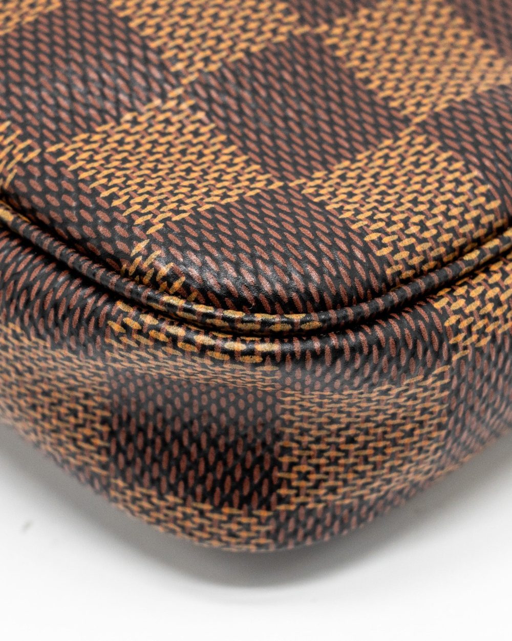 AAA Replica Louis Vuitton LV MINI POCHETTE DAMIER EBENE GHW