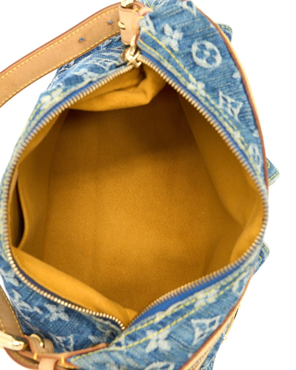 AAA Replica Louis Vuitton LV BUGGY BAG MONOGRAM DENIM GHW