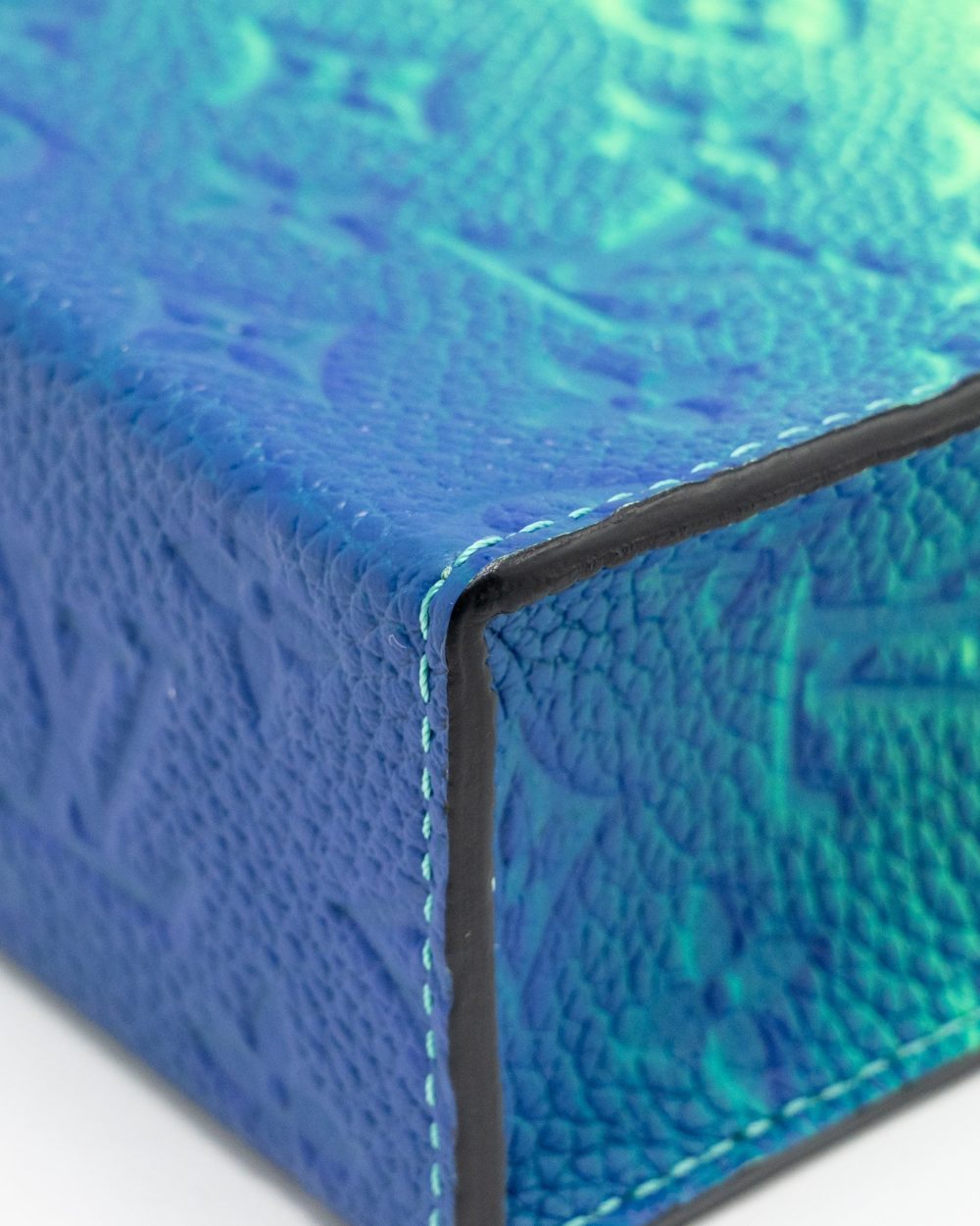 AAA Replica Louis Vuitton LV PETIT SAC PLAT XS VIRGIL ABLOH TAURILLON ILLUSION BLUE/GREEN SHW