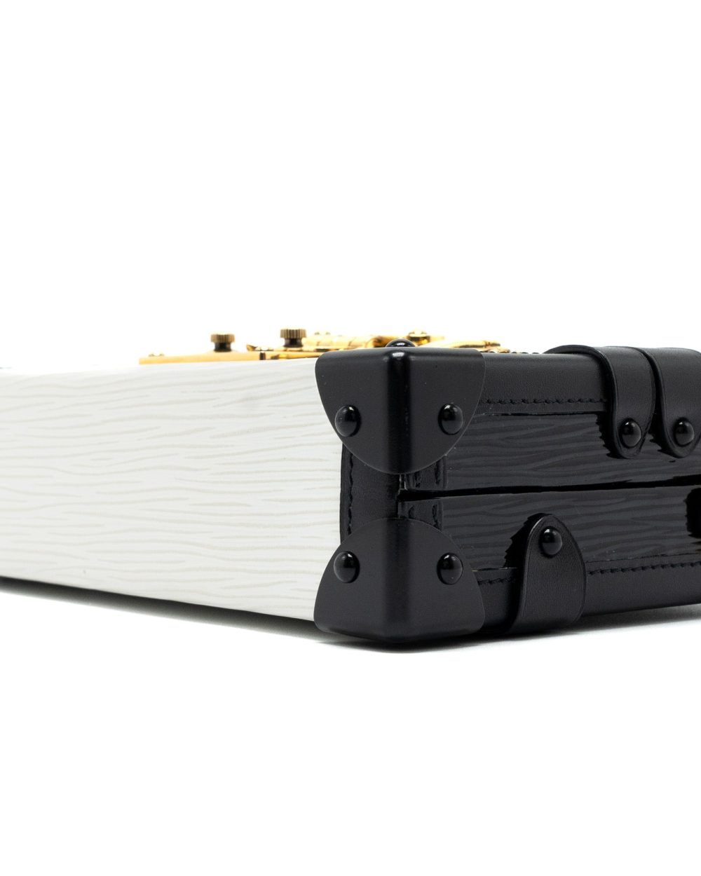 AAA Replica Louis Vuitton LV PETIT MALLE EPI WHITE/BLACK GHW