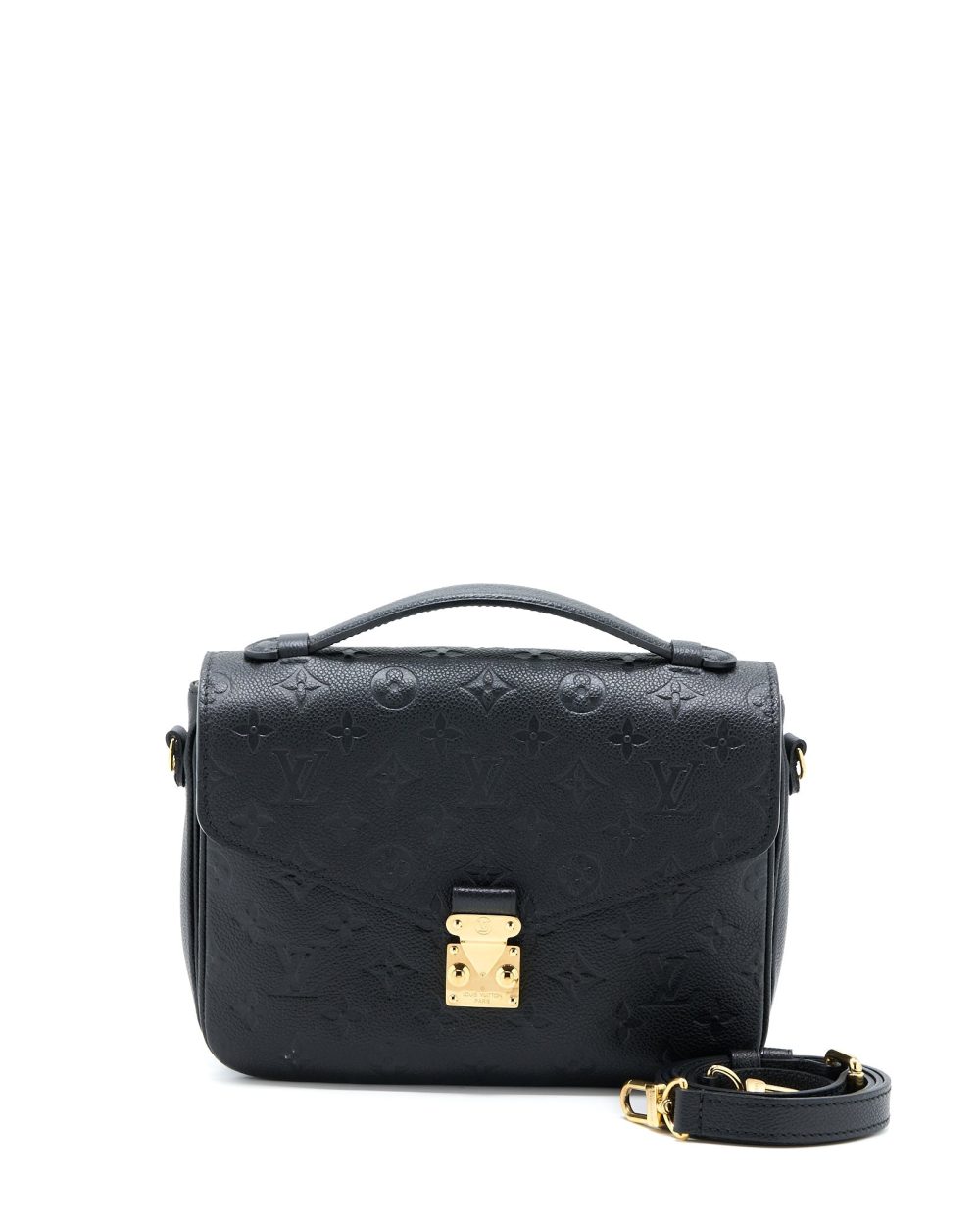 AAA Replica Louis Vuitton LV POCHETTE METIS MONOGRAM EMPRIENTE BLACK GHW