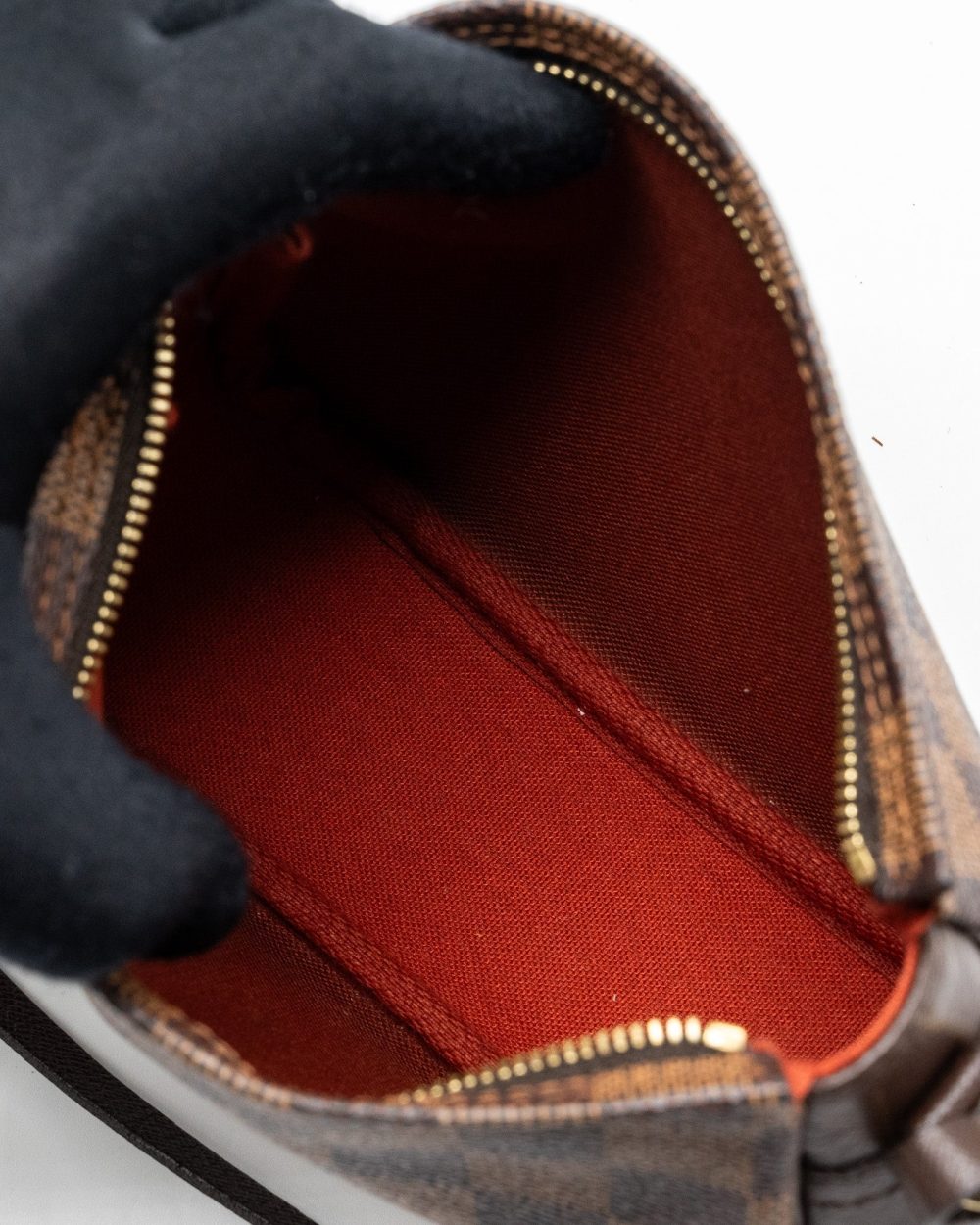AAA Replica Louis Vuitton LV VINTAGE SQUARE SHOULDER BAG DAMIER EBENE GHW