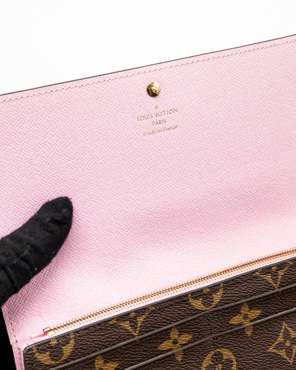 AAA Replica Louis Vuitton LV SARAH WALLET 2016 CHRISTMAS LIMITED EDITION MONOGRAM CANVAS ROSE BALLERINE GHW