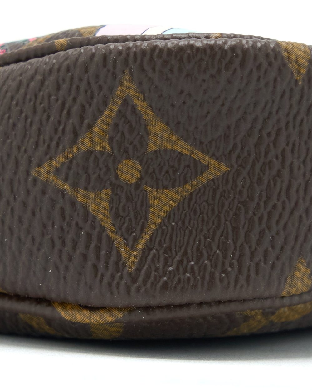AAA Replica Louis Vuitton LV MINI POCHETTE ACCESSCORIES MONOGRAM CANVAS/HOT PINK GHW