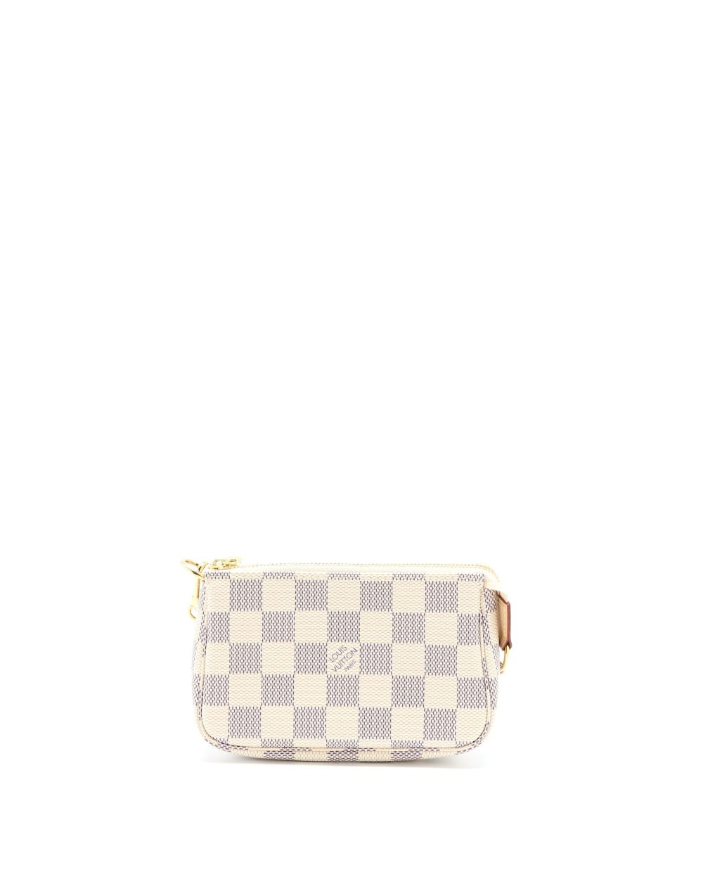 AAA Replica Louis Vuitton LV MINI POCHETTE ACCESSORIES DAMIER AZUR CANVAS GHW